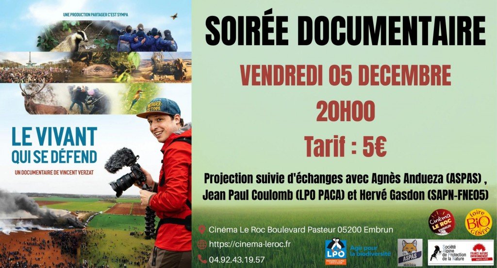 actualité CINE DEBAT : LE VIVANT QUI SE DEFEND