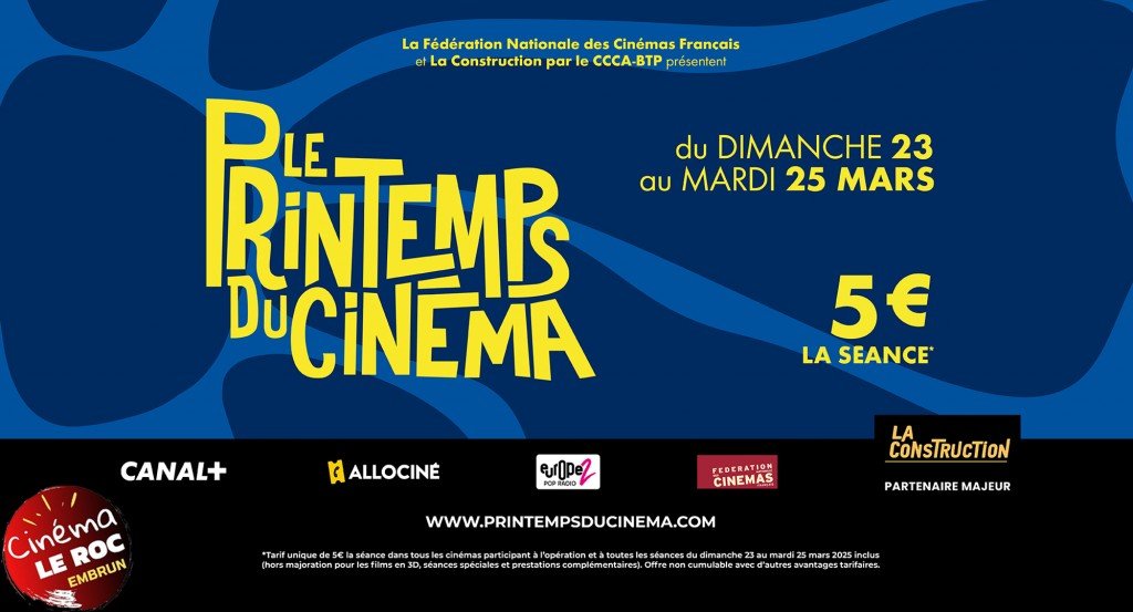 actualité LE PRINTEMPS DU CINEMA 2025