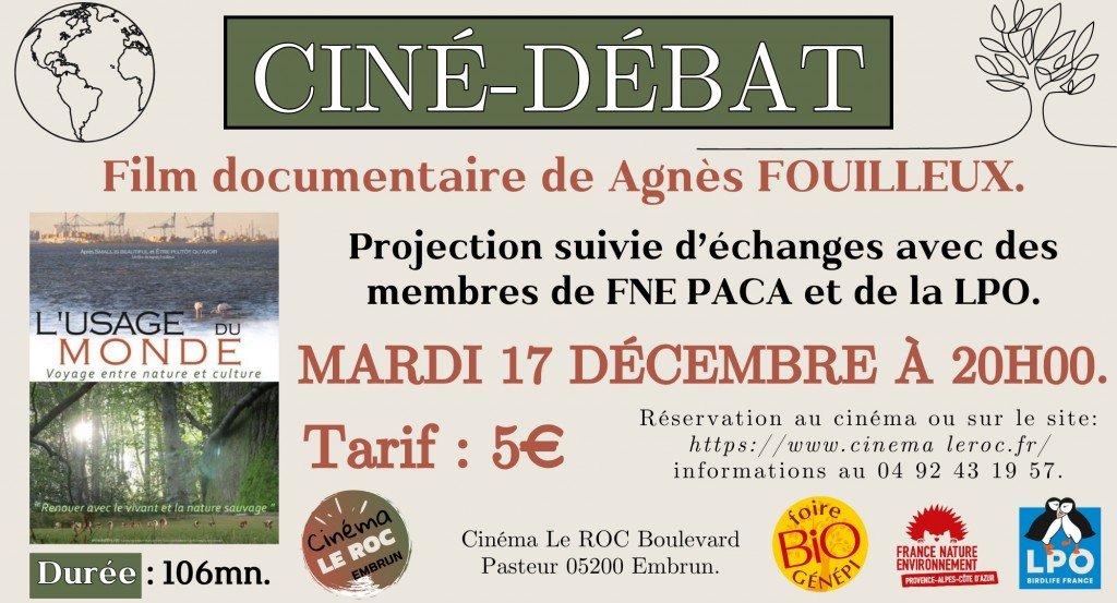 actualité CINE DEBAT - L'USAGE DU MONDE