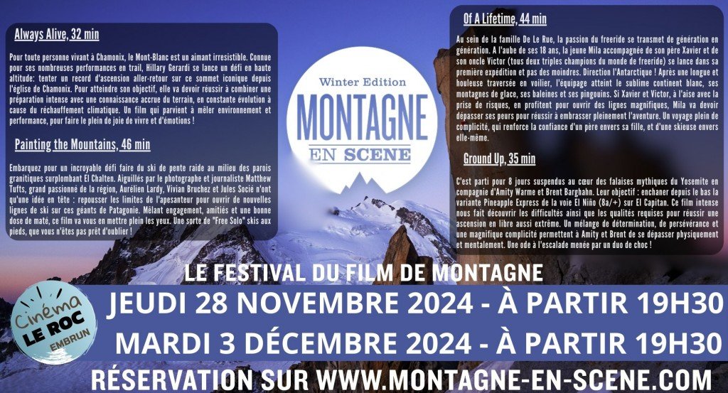 actualité MONTAGNE EN SCENE WINTER 2024